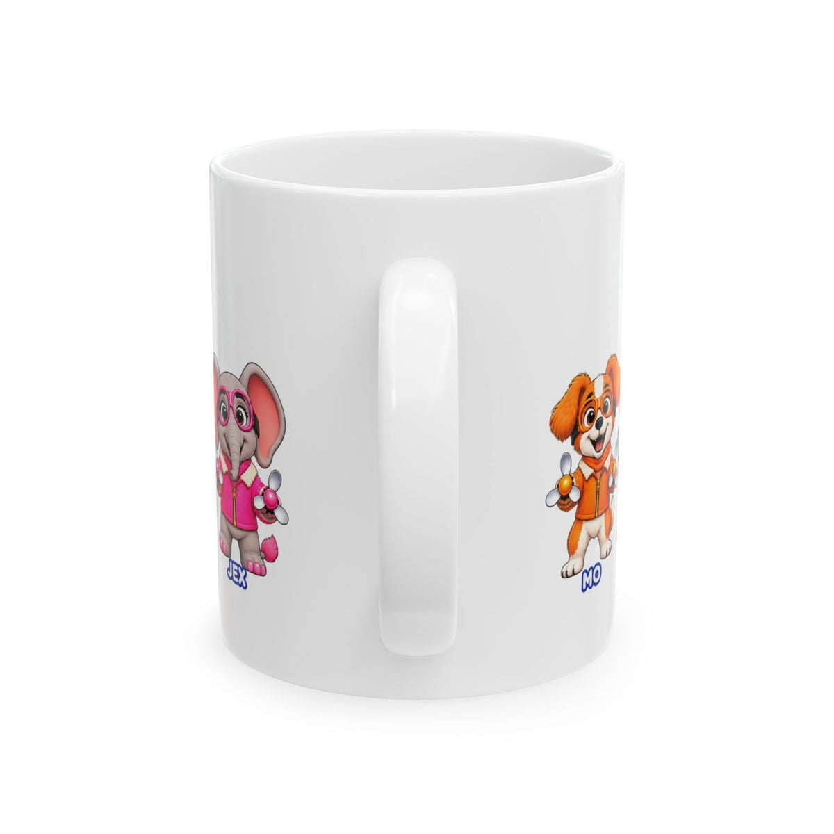 PropPetz Ceramic Mug – Cute Pilot Animal Characters (11oz, 15oz)