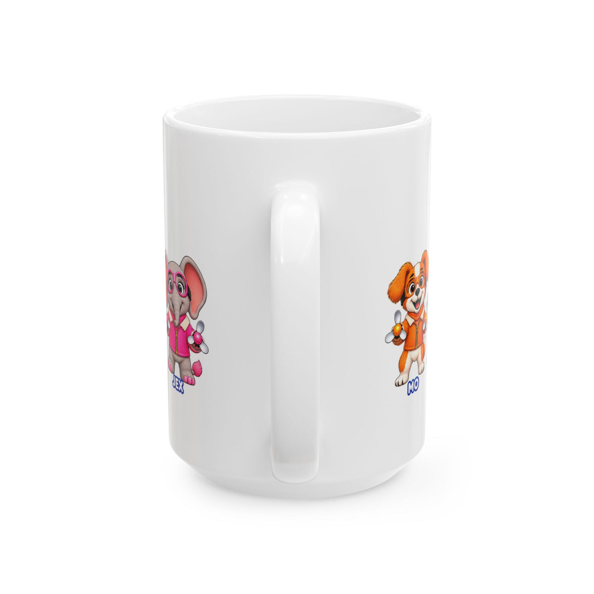 PropPetz Ceramic Mug – Cute Pilot Animal Characters (11oz, 15oz)